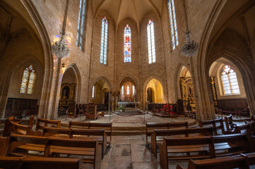 Cathédrale Saint Sacerdos de Sarlat, Périgord, Dordogne, Sud ouest, France - 456777449