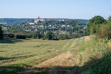 Vue sur Tournon d'Agenais depuis Thezac, plus beau village de France, Lot et Garonne