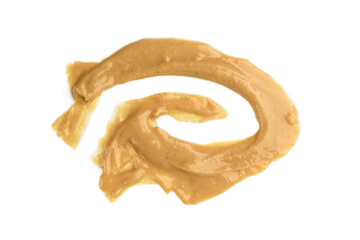 Peanut butter isolated on white background.