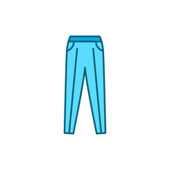 Classic pants color line icon. Pictogram for web page, mobile app, promo.