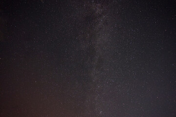 Picturesque view of starry sky at night