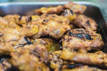Grilled chicken wings