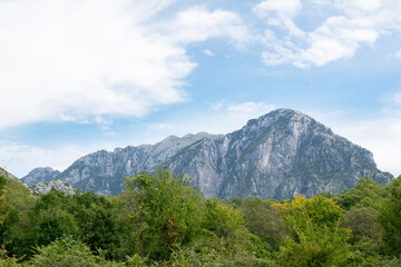 Fototapeta premium Peaceful mountain landscape. Albanian nature