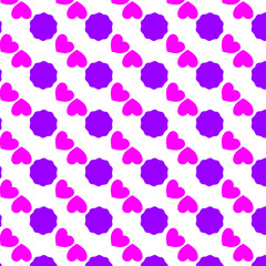 Pattern with different shapes, different colors.