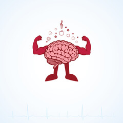 World Mental Health Day Concept. October 10. Template for background, banner, card, poster.