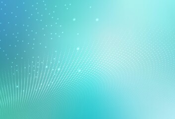 Light Green vector Blurred bubbles on abstract background with colorful gradient.