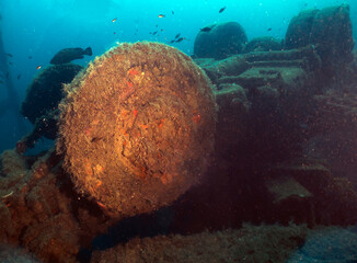 The wreck of the MS Zenobia ferry near Larnaca in Cyprus