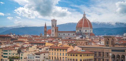 Fototapeta na wymiar Florence city view from above