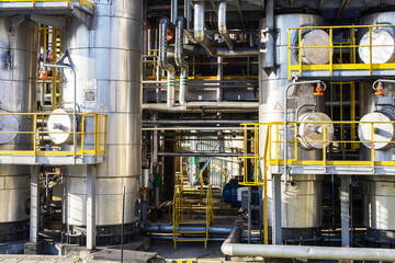 The technological equipment of the valve was cut off by installations for the production of...