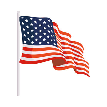usa flag waving