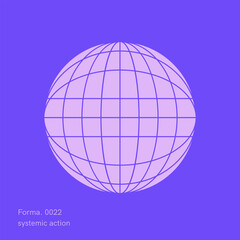 Geometric Vector Shape. Figure isolated on background.