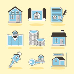 nine real estate icons