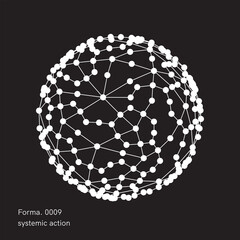 Geometric Vector Shape. Figure isolated on background.