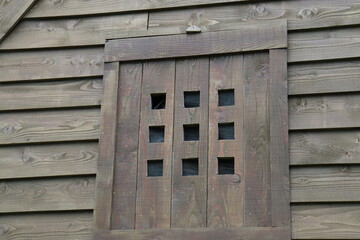 old wooden window