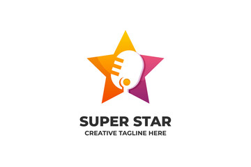 Singing Competition Music Gradient Logo