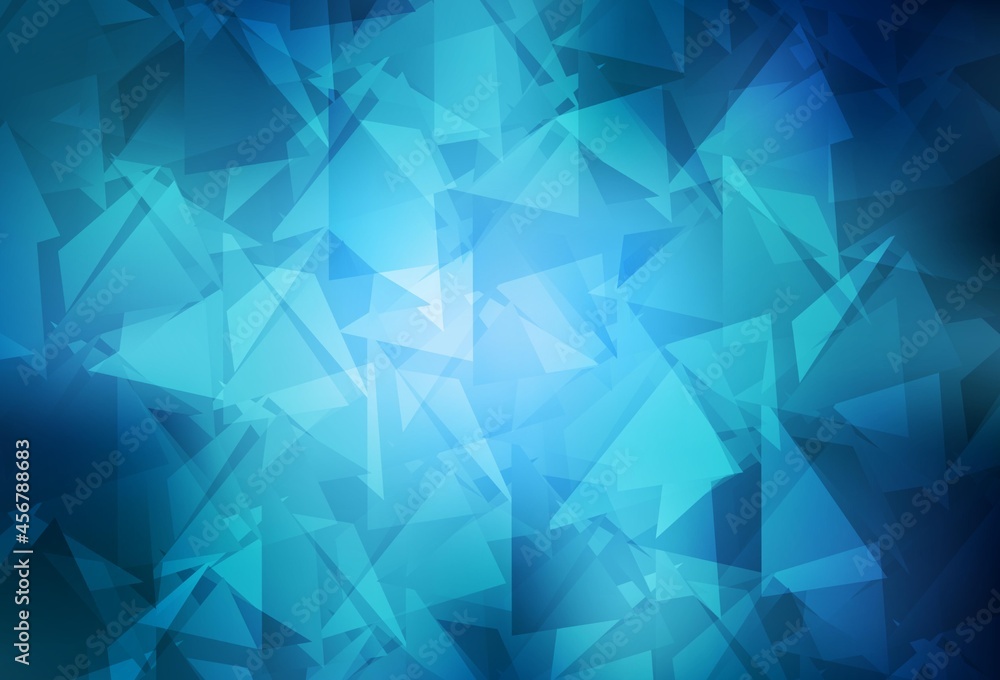 Aufkleber light blue vector shining triangular layout.