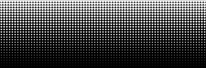 horizontal white heart shape design for pattern and background