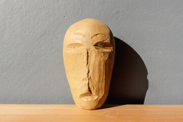 Clay handmade figurehead  - obrazy, fototapety, plakaty