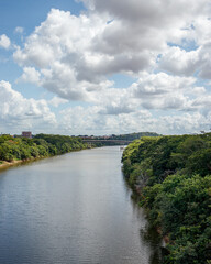 Fototapeta premium river and clouds