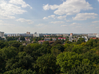 A wonderful view of the city from the observation tower.