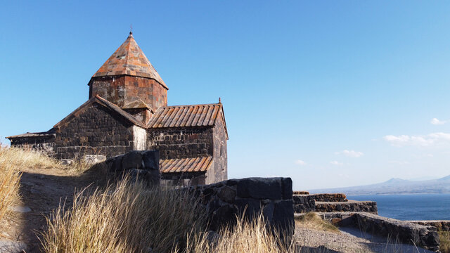 Sevanavank monastery on Lake Sevan, Armenia