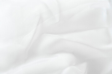 Fototapeta na wymiar White fabric texture. Close-up white background