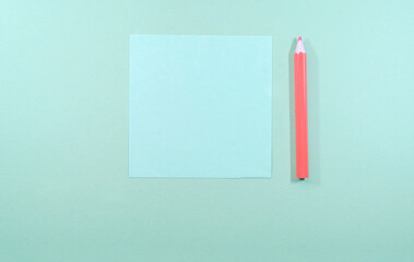 note paper with pencil