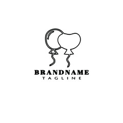 balloons logo design template icon vector illustration