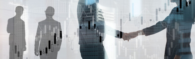 Stock market chart. Abstract background for presentation