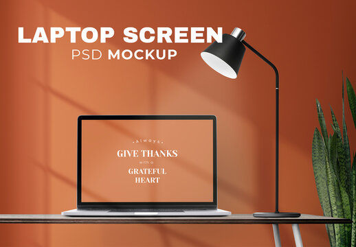 Editable Laptop Screen Mockup