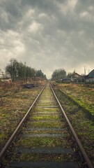 Fototapeta premium railway in the countryside