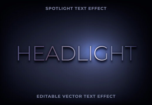 Spotlight Text Effect Editable