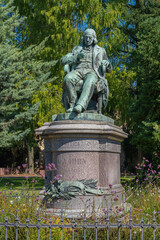 Obraz premium Colmar, France - 09 06 2021: Hirn monument by Bartholdi