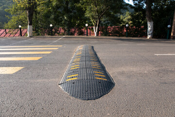artificial unevenness to reduce speed on the road