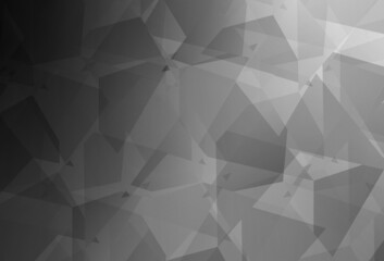 Light Gray vector texture with abstract poly forms.