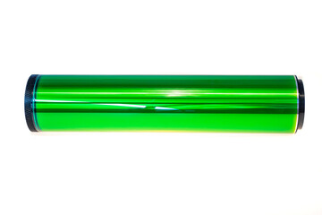 Photographic drum cylinder for laser printers on a white background.