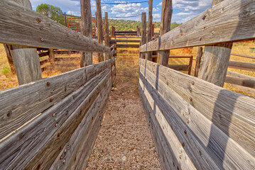 Fototapeta na wymiar Forgotten Corral in Prescott National Forest Arizona