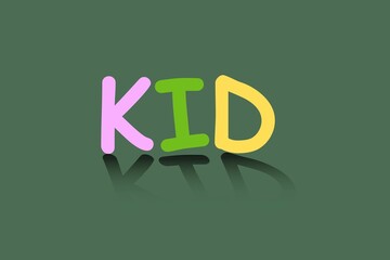 Kid typography text t-shirt vector design. Children's t-shirt design