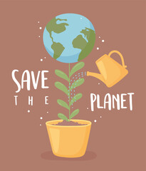 save the planet card © Stockgiu