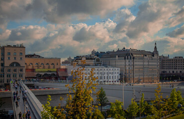 view of the city from the river