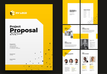 Proposal with White and Yellow Paper