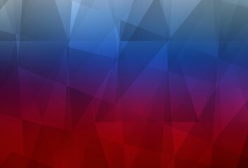 Light Blue, Red vector low poly texture.