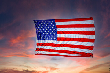 American Flag Hanging
