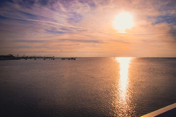 Sunset over Oresund, sen from Malmo, Sweden © StellaSalander