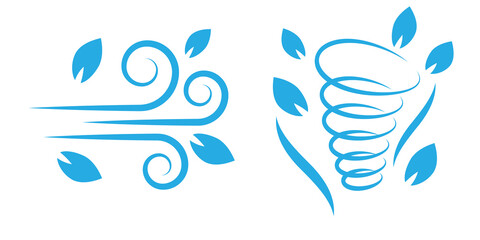 Illustration vector of wind icon collection set