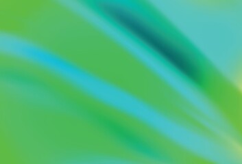 Light Green vector blurred shine abstract texture.