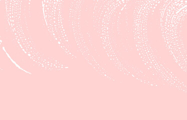 Grunge texture. Distress pink rough trace. Fresh b