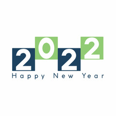 Creative 2022 Happy New Year concept posters. Design templates with 2022 typography logo for celebration and season decoration.