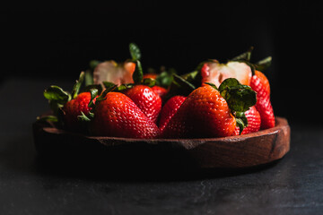 frutillas rojas frescas y saludables!!!