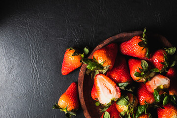 frutillas rojas frescas y saludables!!!